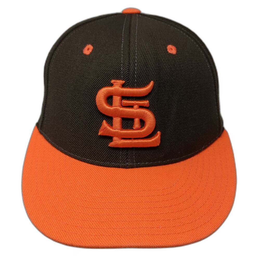 Mitchell & Ness MLB St Louis Cardinals Baseball Cap Brown Orange 7 1/8 Wool Hat